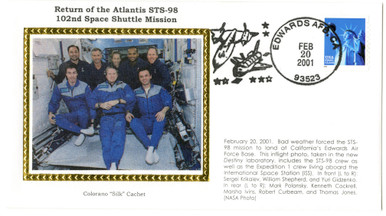 STS98R - STS-98 Return Cover - Mystic Stamp Company