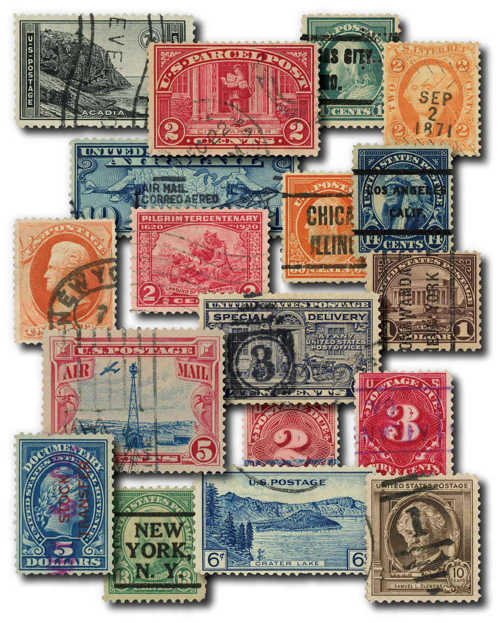 183//RD16 - 1879-1940 Old & Scarce Stamps Over 80 Years Old, Set of 50 Stamps