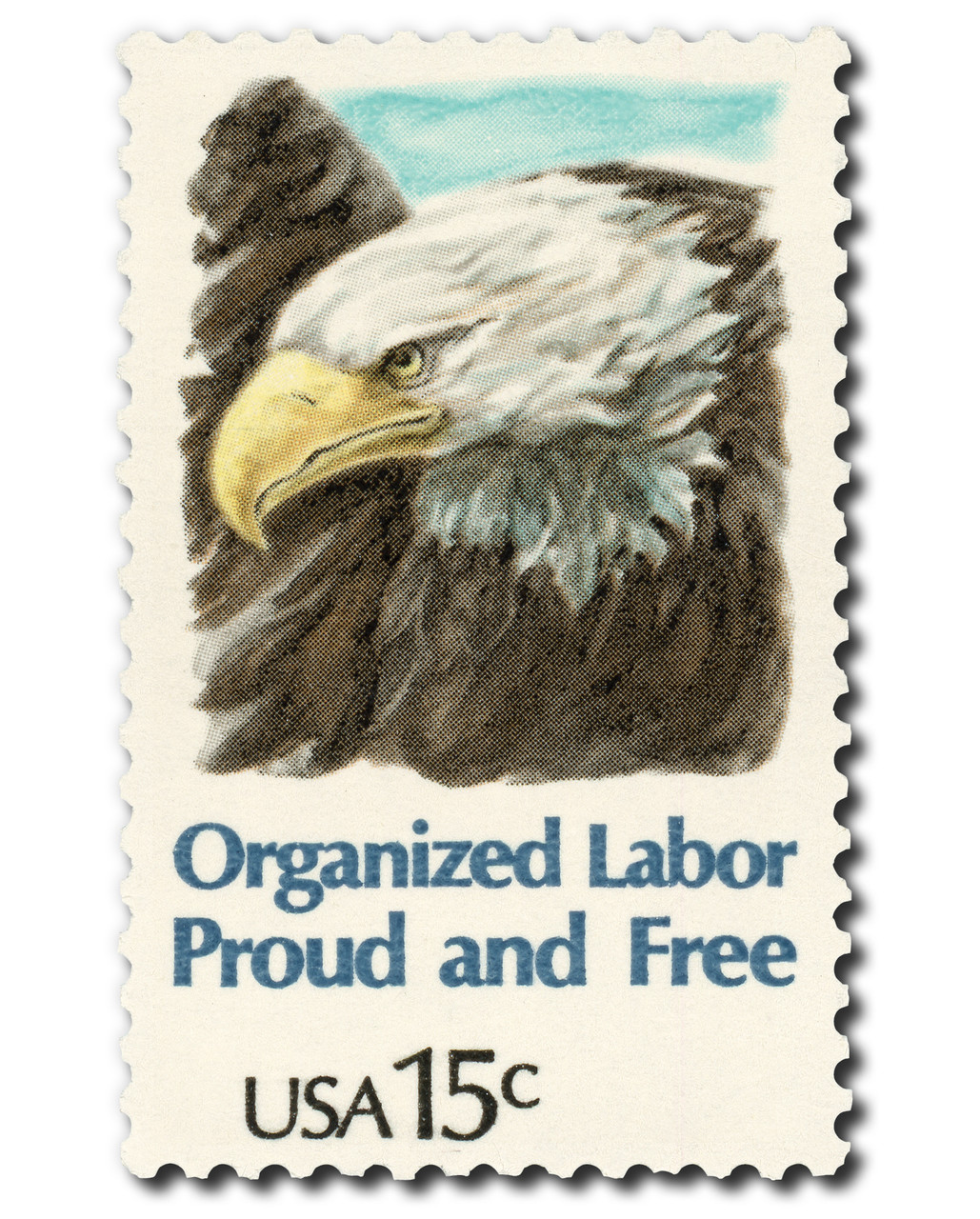 1831 - 1980 15c American Bald Eagle, Organized Labor