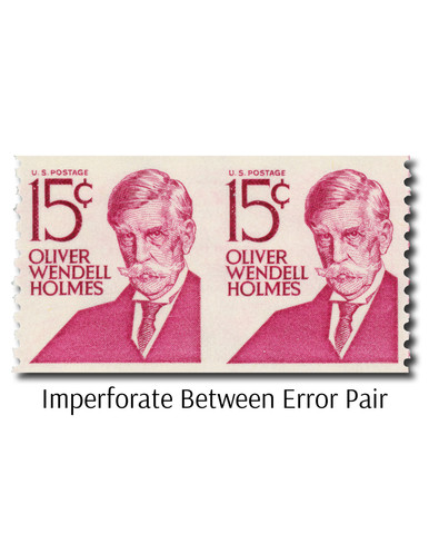 1305Eh - 1978 15c Prominent Americans: Oliver W. Holmes, Imperf