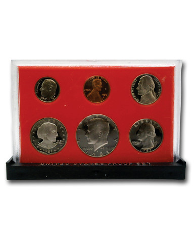 CN1981P - 1981 United States Mint Proof Set, San Francisco Mint