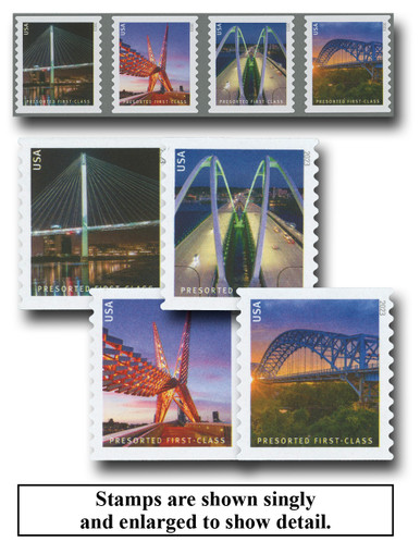 5808-11 - 2023 25c Presort Bridges - Mystic Stamp Company