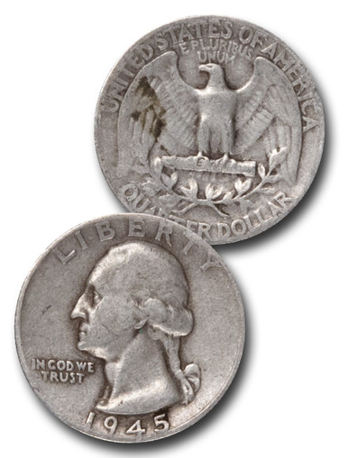 CQ-944S - 1944-S George Washington Silver Quarter - Mystic Stamp