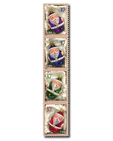 3883-86 - 2004 37c Santa Ornaments - Mystic Stamp Company
