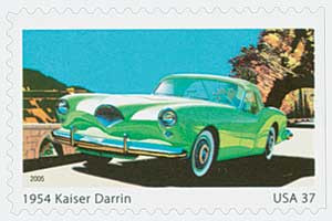 3932 - 2005 37c Sporty Cars: 1954 Kaiser Darren - Mystic Stamp Company