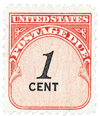 切手89 J89 - 1959 1c Postage Due, Carmine Rose, Perf. 11x10.5