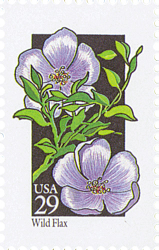 2696 - 1992 29c Wildflowers: Wild Flax - Mystic Stamp Company
