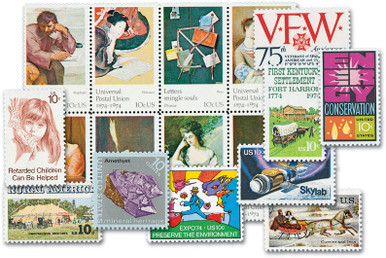 YS1974C - 1974 Complete Commemorative Year Set, 30 stamps - Mystic