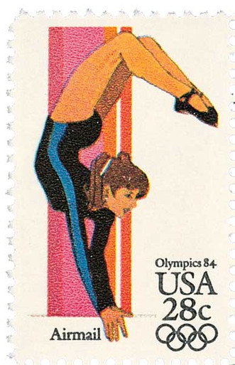 C101 - 1983 28c 23rd Summer Olympics '84, Women's Gymnastics