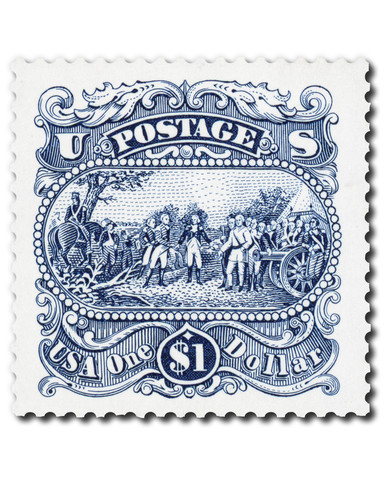 【年末年始限定価格】Ameri OVER VOLUME WAPPEN MA-1 2590 - 1994 $1 Surrender of Burgoyne - Mystic Stamp Company