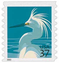 3829 - 2003 37c Snowy Egret