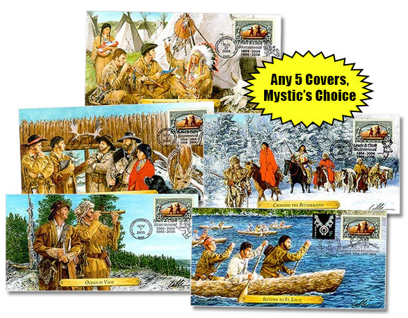 M12470A - 2004-06 Lewis & Clark Expedition Commemorative Cover Collection (5)
