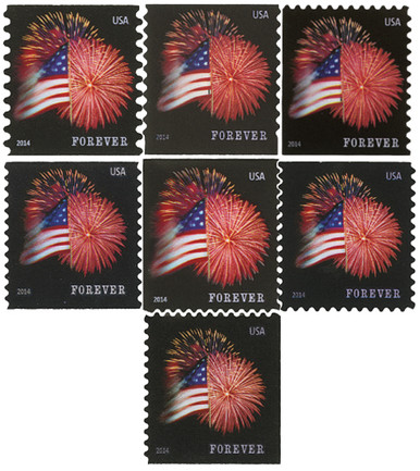 4853/71 - 2014 Star Spangled Banner, Set of 7 stamps - Mystic