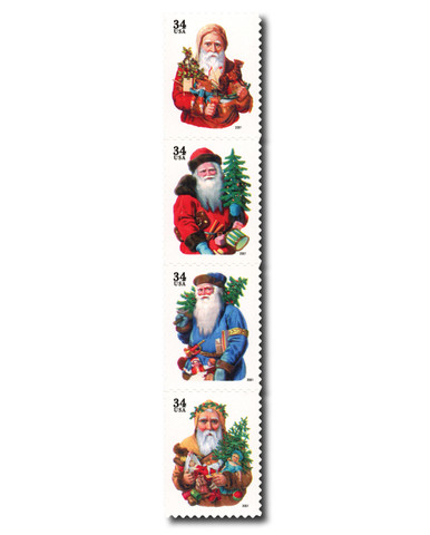 3537-40 - 2001 34c Santa Clause - Mystic Stamp Company