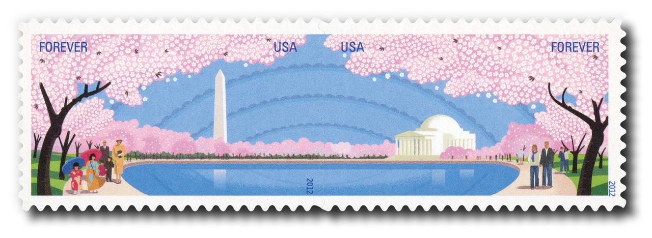 4651-52 - 2012 First-Class Forever Stamp - Cherry Blossom Centennial