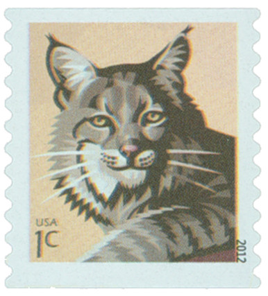 4672 - 2012 1c Bobcat, coil - Mystic Stamp Company