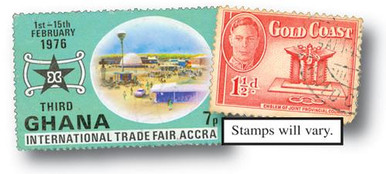 M3310 - Ghana & Gold Coast, 25 Different Stamps - Mystic Stamp Company
