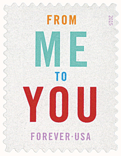 4978 - 2015 First-Class Forever Stamp - From Me to You - Mystic