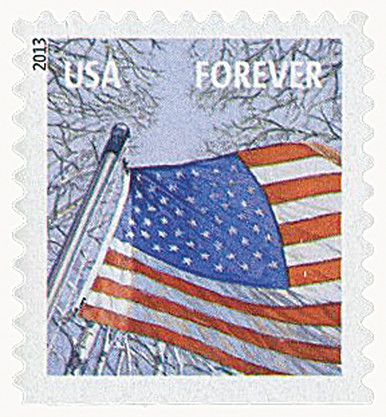 4781 - 2013 First-Class Forever Stamp - A Flag for All Seasons