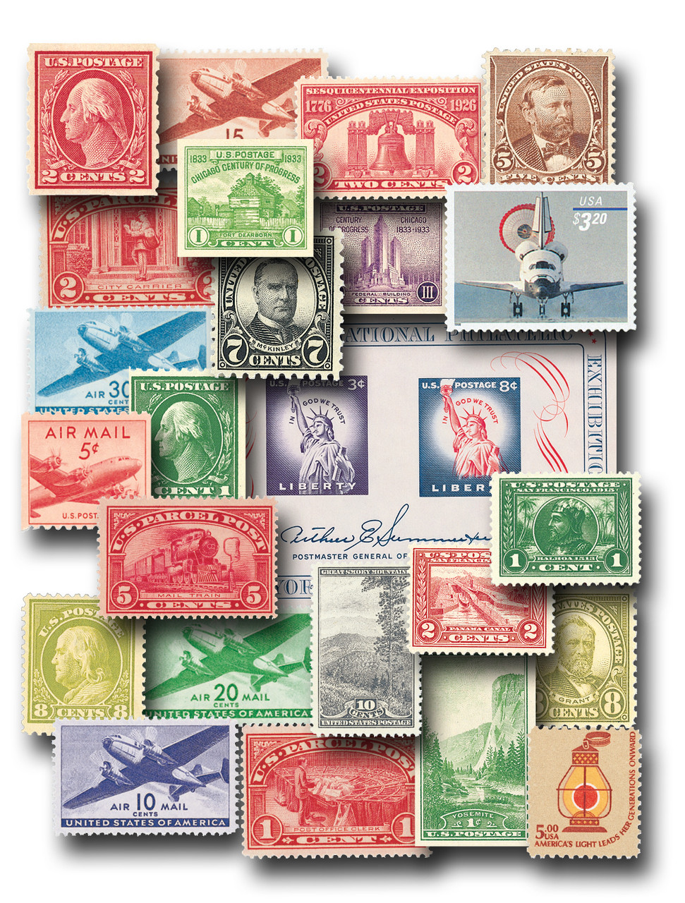 MUS101 - SAVE Big on $100 Worth of Old US Stamps