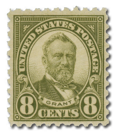 589 - 1926 8c Ulysses S. Grant, Olive Green, Perf. 10 - Mystic