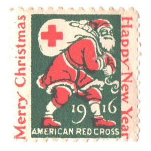 WX18a - 1916 American Red Cross Christmas Seal, Perf. 12x12.5