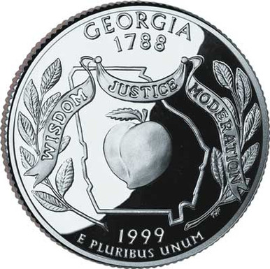 CNGA25P - 1999 Georgia State Quarter, P Mint - Mystic Stamp Company