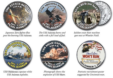 XC200 - Pearl Harbor coins album and pages - Mystic Stamp Company