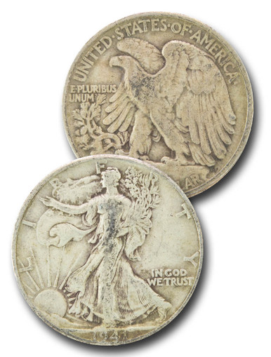CH-941 - 1941 Walking Liberty Half Dollar - Mystic Stamp Company