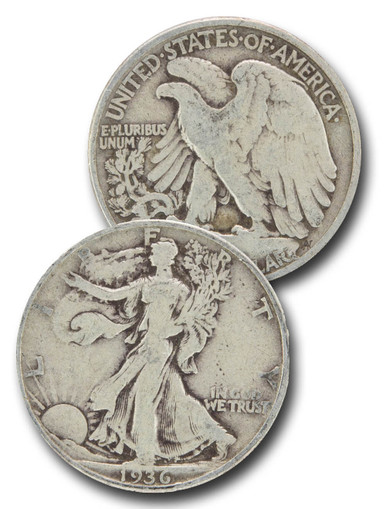 CH-936D - 1936-D Walking Liberty Half Dollar - Mystic Stamp  display picture 1