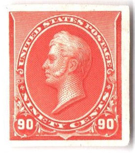 229P3 - 1890-93 50c Oliver H. Perry, Orange, Plate Proof on India Paper
