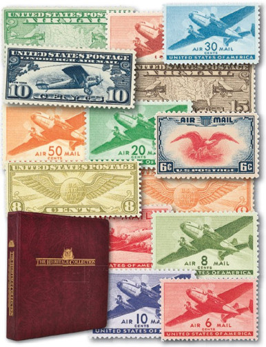 小さな本 U.S. AIRMAIL STAMPS USA-C1-150__72458.1738114210.