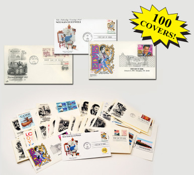 MCV020 - 1990s First Day Covers, Collection of 100 - Mystic Stamp
