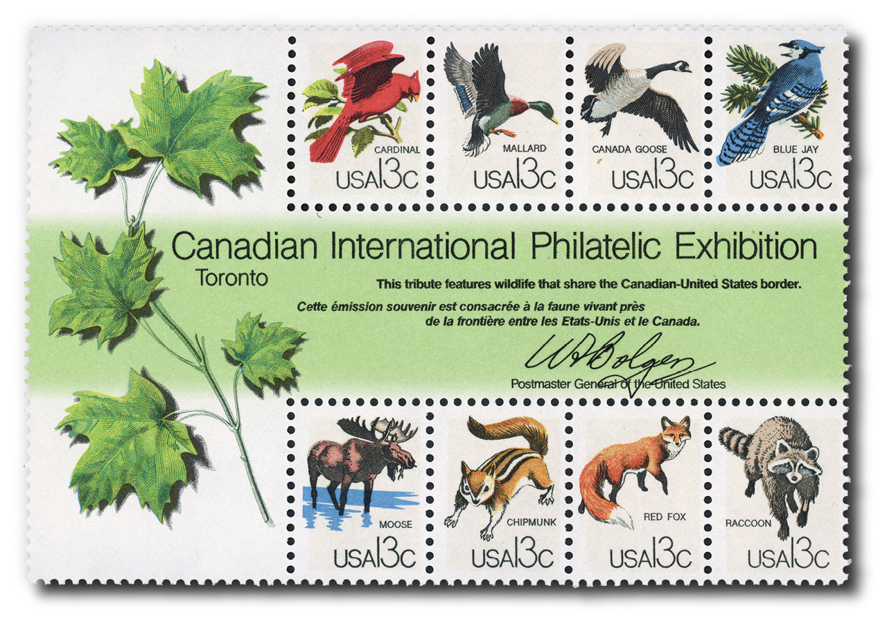 1757 - 1978 13c CAPEX Wildlife Souvenir Sheet