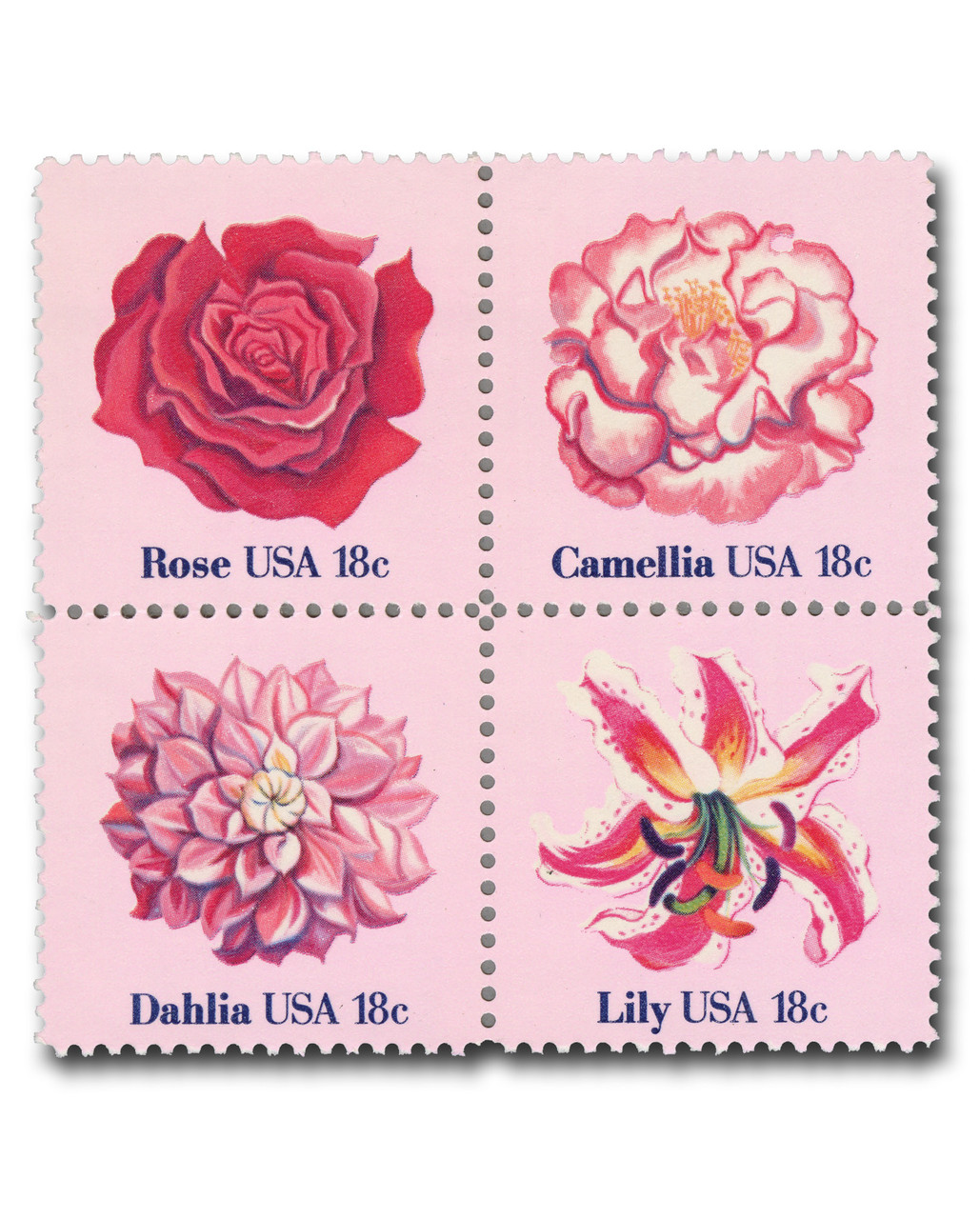 1876-79 - 1981 18c Flowers