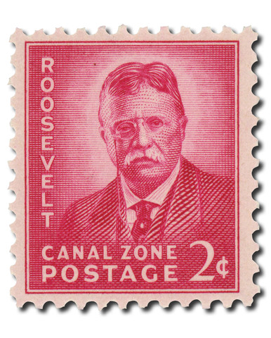 CZ138 - 1946-49 2c Theodore Rooseve, Light Rose Carmine, Canal