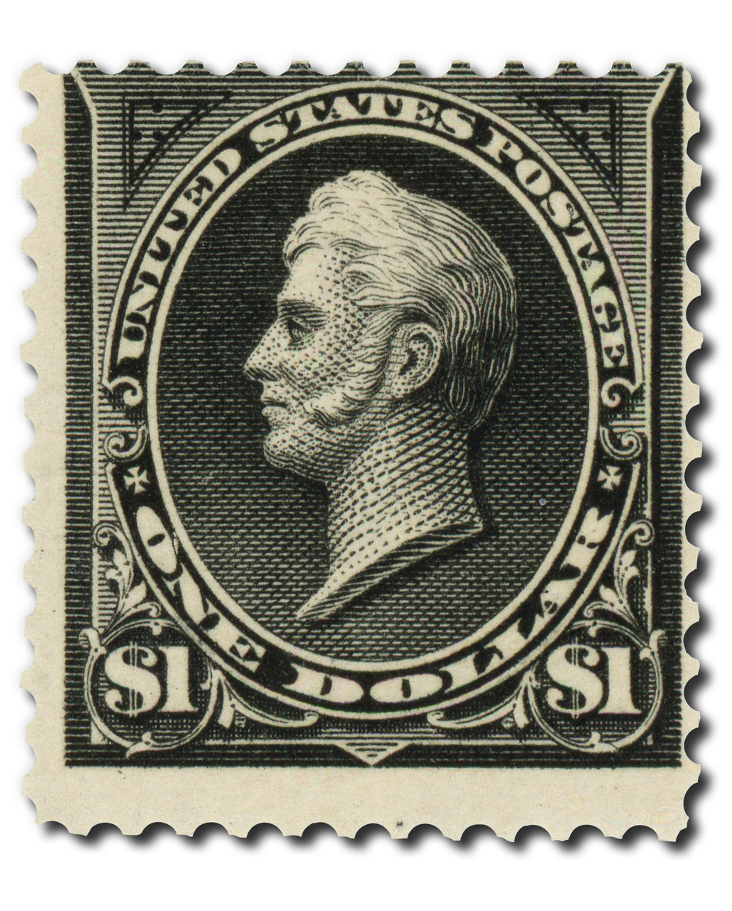 261 - 1894 $1 Oliver H. Perry, Unwatermarked, Type I, Perf. 12
