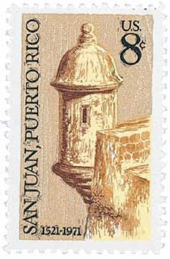 切手71 1437a - 1971 8c San Juan, Tagging Omitted - Mystic Stamp Company