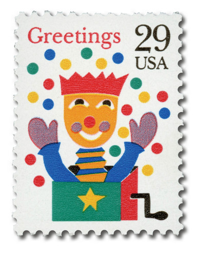 2791 - 1993 29c Christmas Greetings: Jack in the Box - Mystic