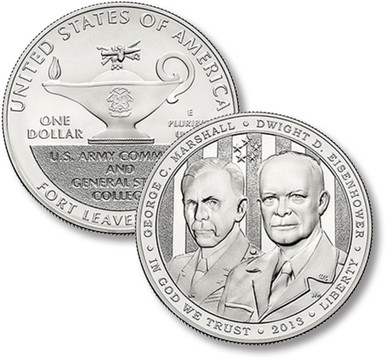 M12088 - 2013 5-Star Generals Silver Dollar, Uncirculated - Mystic