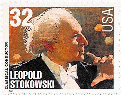3158 - 1997 32c Conductors and Composers: Leopold Stokowski