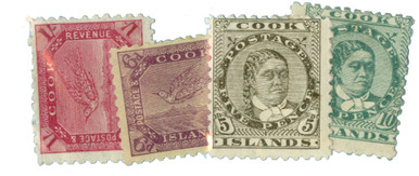 21-24 - 1898-1900 Cook Islands - Mystic Stamp Company