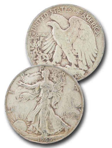 CH-945S - 1945-S Walking Liberty Half Dollar - Mystic Stamp Company