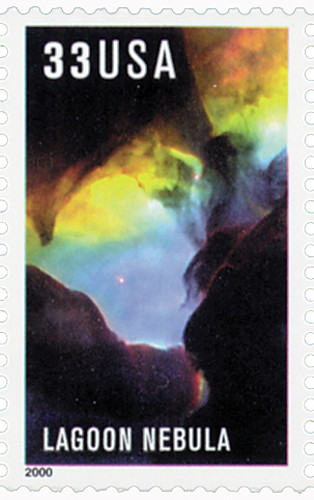 stamps 2.1～ 3386 - 2000 33c Edwin Powell Hubble: Lagoon Nebula - Mystic Stamp