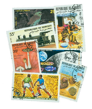 M3236 - Djibouti, 100 Different Stamps - Mystic Stamp Company