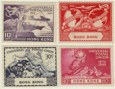 香港切手 180-83 - 1949 Hong Kong - Mystic Stamp Company