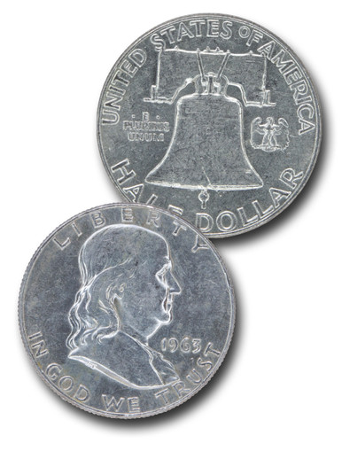 CH-963D - 1963-D Benjamin Franklin Half Dollar - Mystic Stamp Company