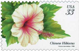 3313 - 1999 33c Tropical Flowers: Chinese Hibiscus - Mystic Stamp