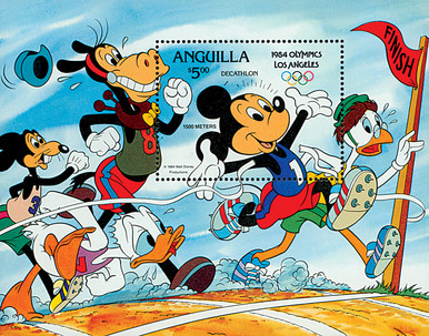 MDS216B - 1984 Disney's Los Angeles Summer Olympics, Mint Souvenir