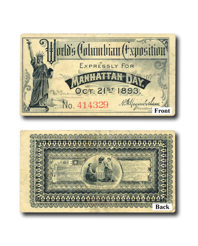 洋楽 Mutilation/ST(JL America) MA2018 - 1893 World's Columbian Exposition Ticket, Expressly for